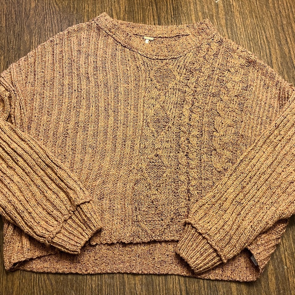 Free People knit crop sweater